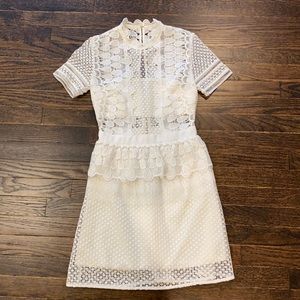 White Self-Portrait Dress